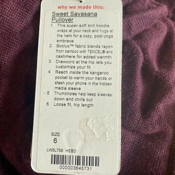 Lululemon  Athletica Sweet Savasana knitted hoodie - Picture 11 of 11